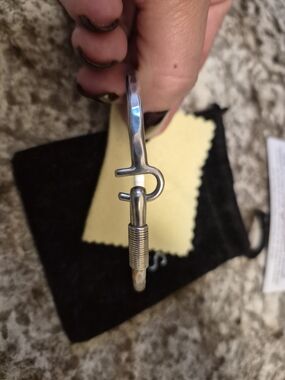 Custom Made Sterling Silver Hook Bracelet From The Virgin Islands